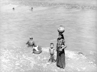Washing at the River near Tehuantepec, Mexico